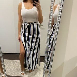 Forever 21 Contemporary Striped Maxi Skirt